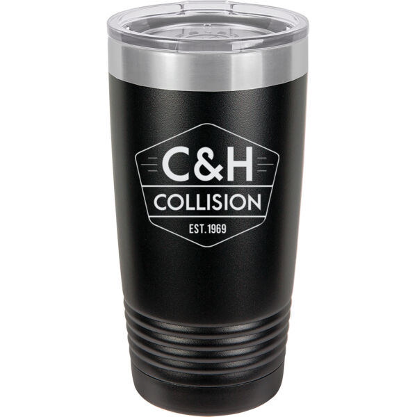   - 20 oz. Stainless Steel Tumbler w/Clear Lid  Thumbnail
